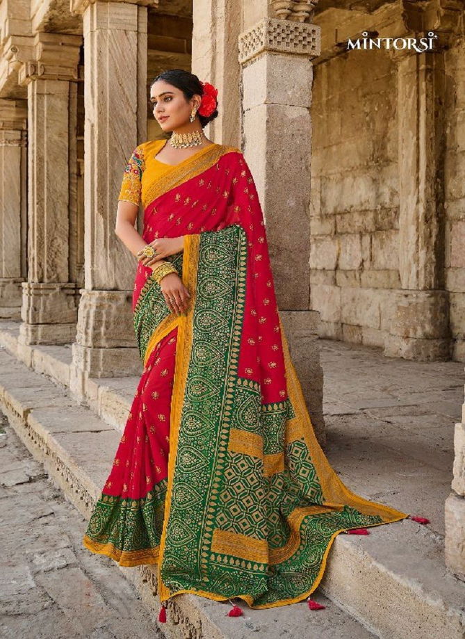 Beauty Star By Mintorsi Designer Silk Brasso Saree Catalog