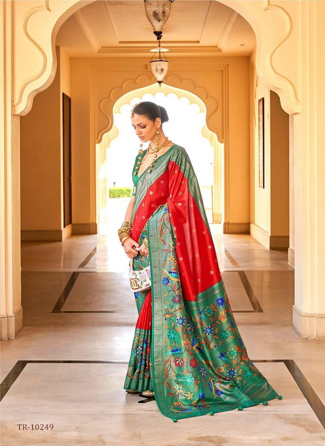 Swastik By Trirath Function Wear Designer Paithini Super P V Silk Saree Manufacturers