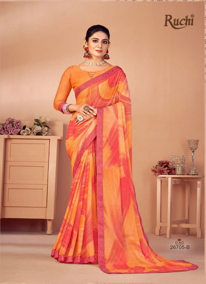 Simaya 20th Edition By Ruchi Chiffon Saree Catalog