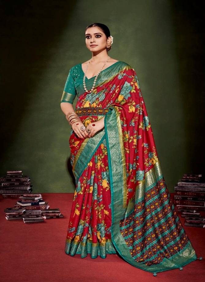 Anusharam By Shubh Shree Velvet Tussar Silk Designer Saree Catalog