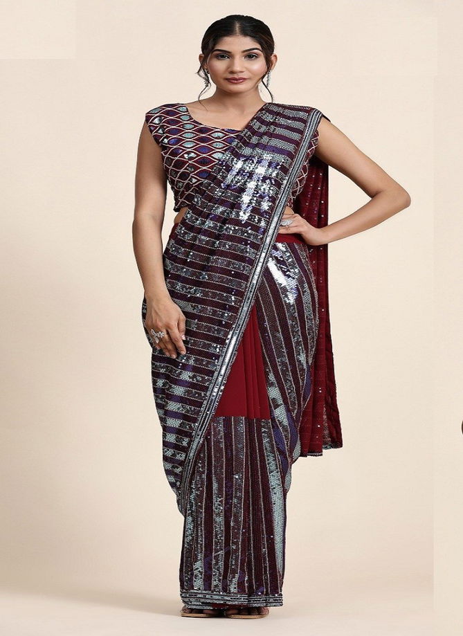 Amoha 254 Colors Party Wear Saree Catalog