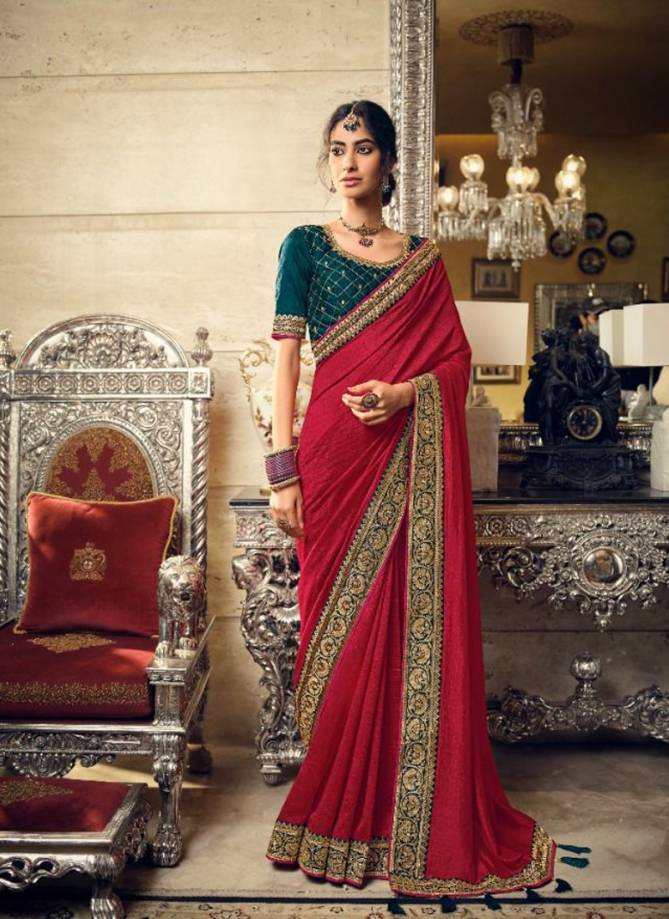 Evergreens By Kavira 3401 To 3410 Wedding Sarees Catalog