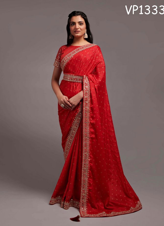 Fashion Berry VP1332 To VP1334 Designer Saree Catalog