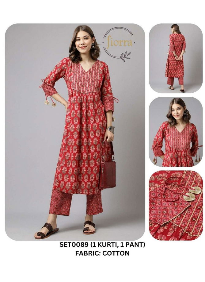 Fiorra SET0000 10 Summer Special Printed Designer Kurti With Bottom Wholesale Online