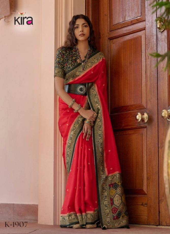 Kadambri By Kira Viscose Wedding Wear Saree Wholesalers In India