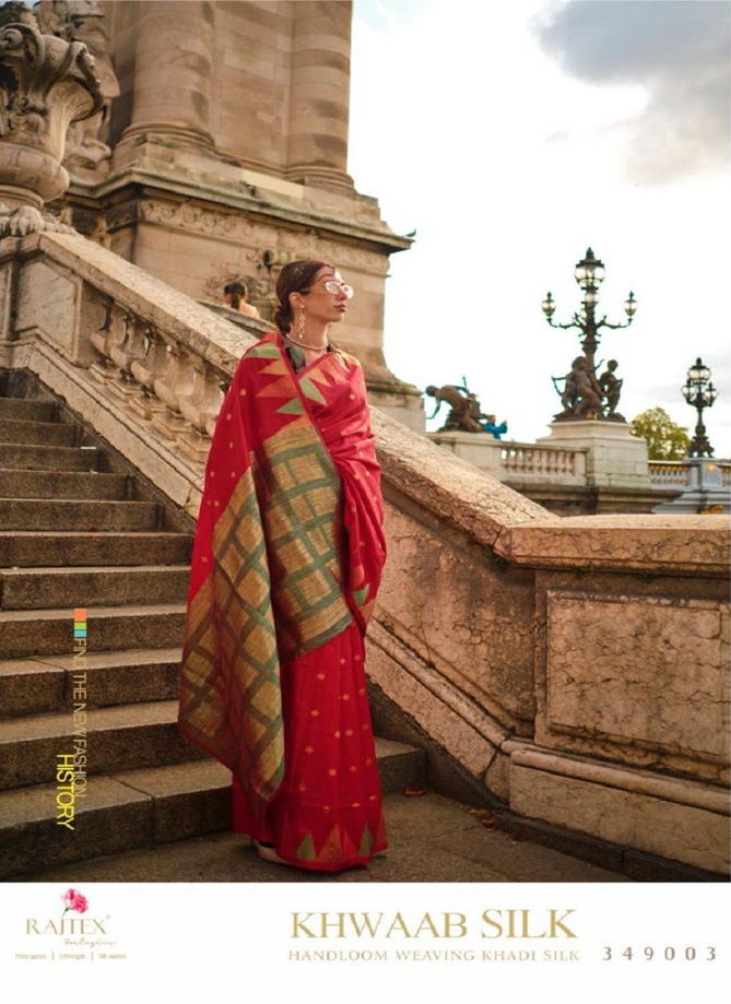 Khwaab Silk By Rajtex Khadi Silk Designer Saree Catalog