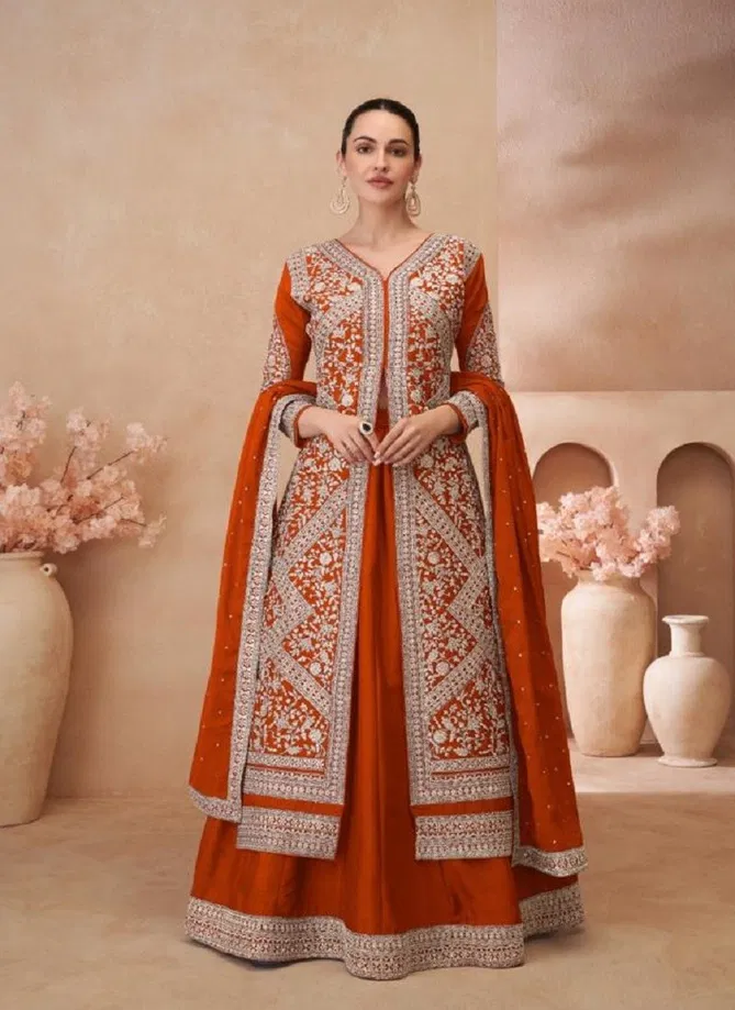 Noor By Rasalika Chinon Silk Readymade Suits Orders In India