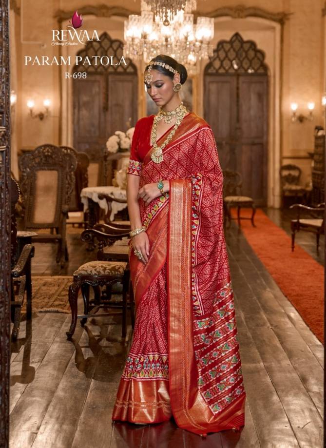 Param Patola By Rewaa R 698 To 706 Printed Saree Catalog