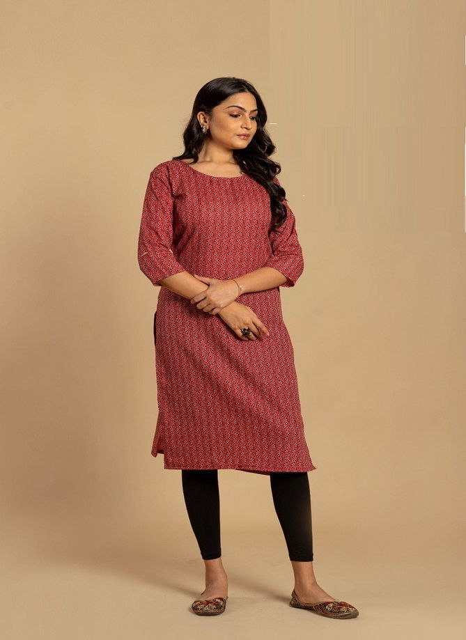 Prerna By Gulzara Cotton Printed Kurti Catalog