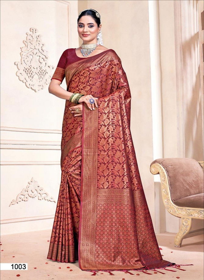 Rajwadi Vol 9 By Bunawat Banarasi silk Wedding Wear Saree Wholesale Online