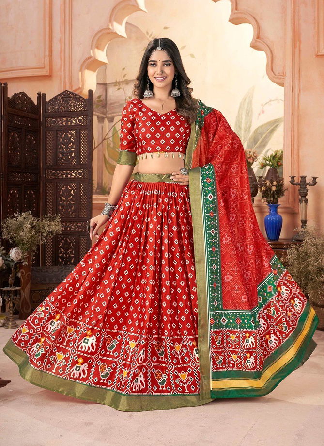 SS GS3266 To GS3273 Navratri Special Silk Cotton Lehenga Choli Orders In India