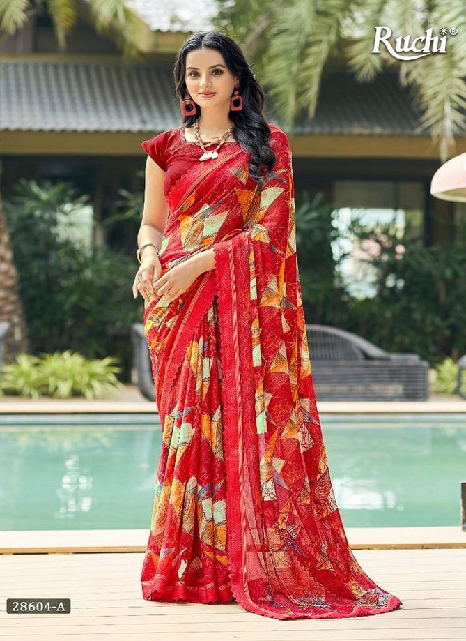 Savera Vol 08 By Ruchi Chiffon Designer Saree Catalog