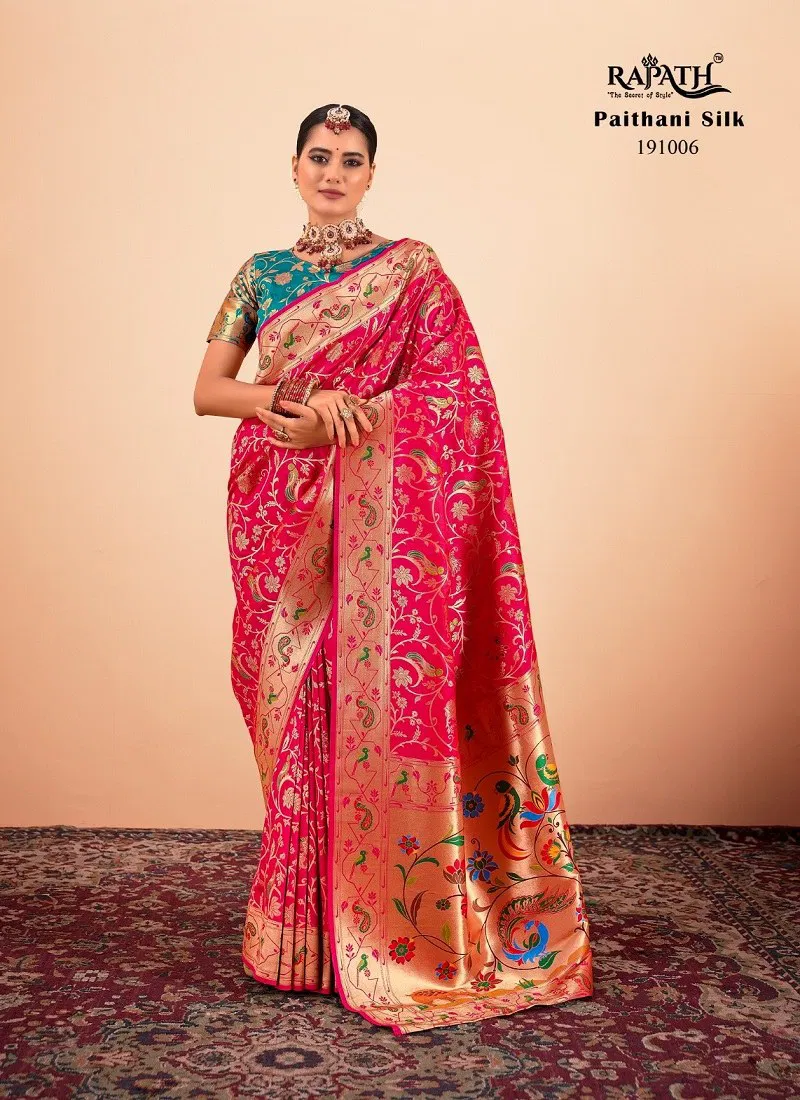 Shailja Silk By Rajpath Paithani silk Designer Wear Saree Wholesale Market In Surat