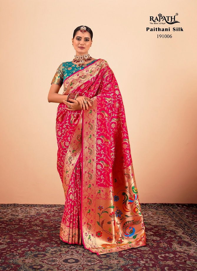 Shailja Silk By Rajpath Paithani silk Designer Wear Saree Wholesale Market In Surat