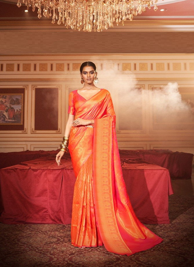 Red Colour Sharlie By The Fabrica Designer Saree Catalog 21001