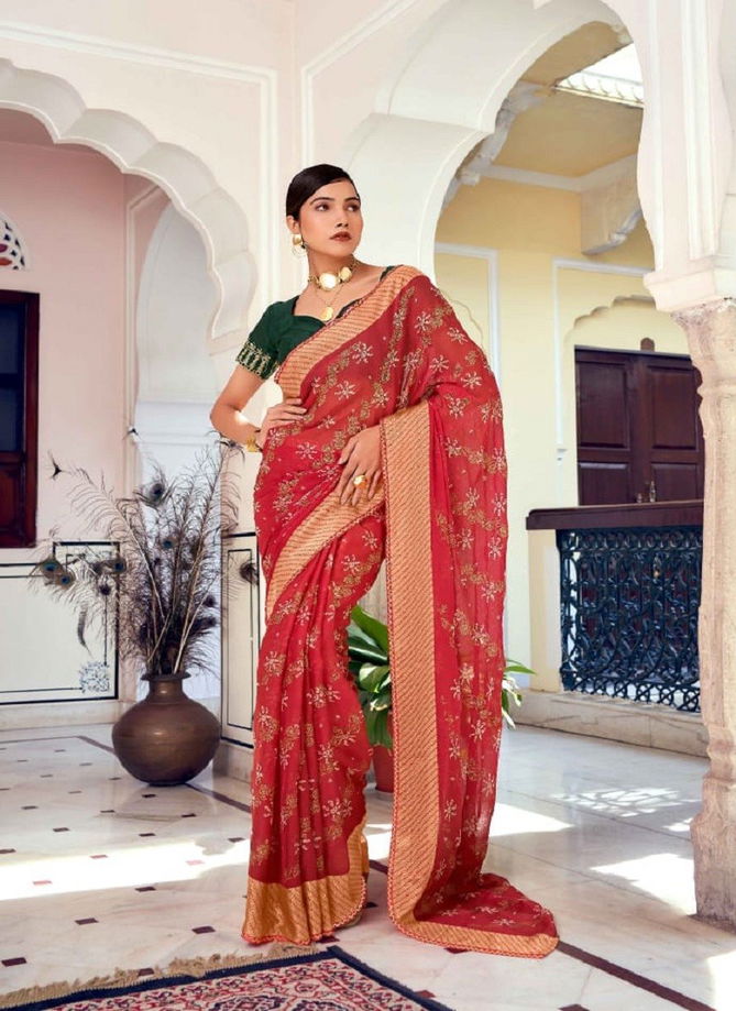 Vinitaa By Mahamani Creation Brasso Designer Saree Catalog