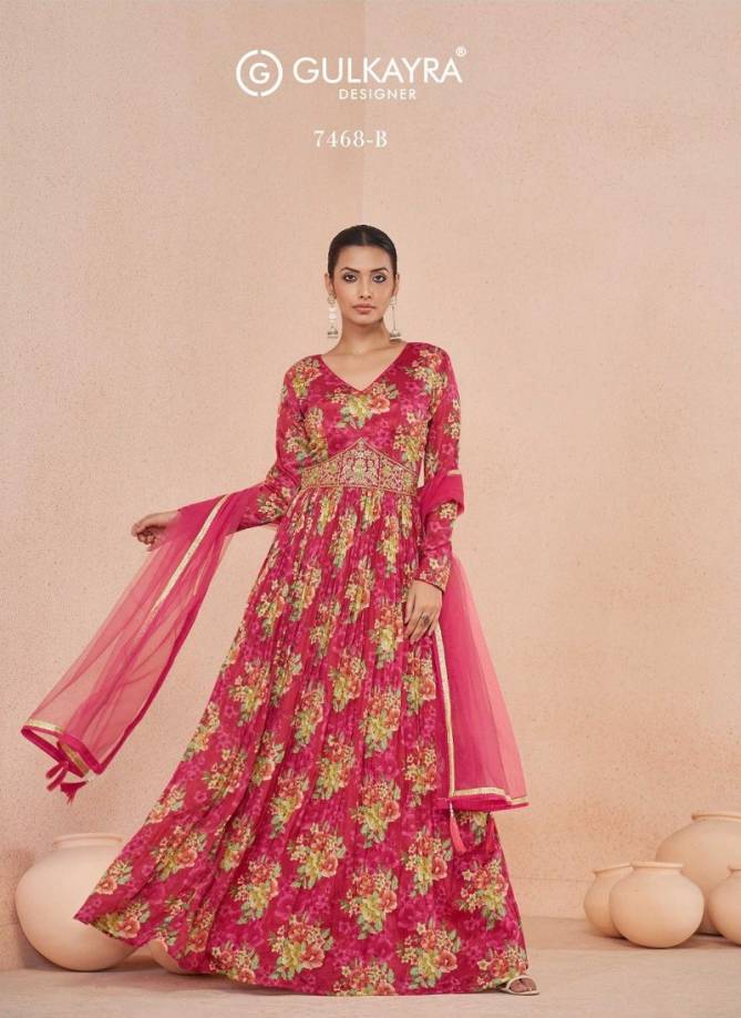 Sajni By Gulkayra Fancy Printed Wedding Wear Readymade Suits Suppliers In India