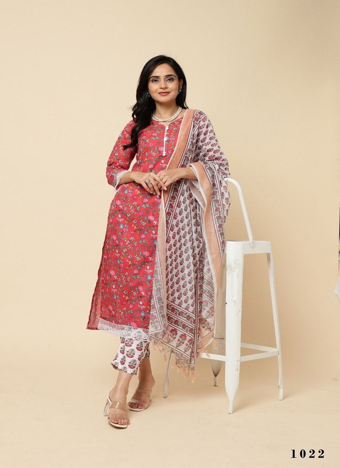 Tanisha Vol 3 By Stylishta Cotton Floral Printed Kurti With Bottom Dupatta Wholesale Shop In Market