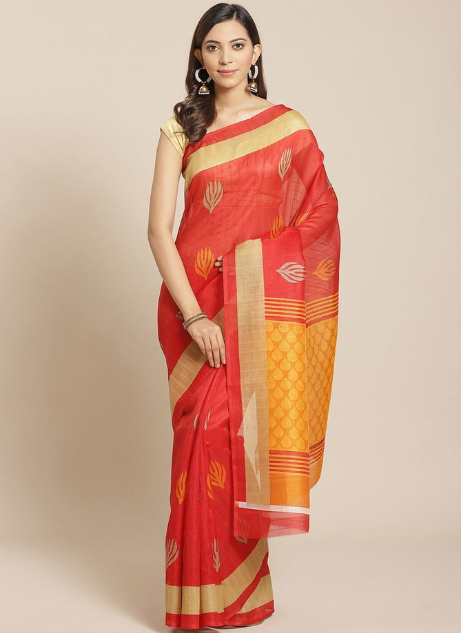 Daily Use Designer Bhagalpuri Elegant Good Looking Saree Collections