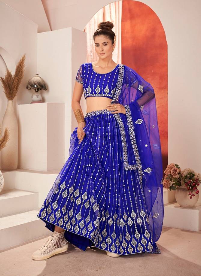 SS 159 Designer Wedding Wear Georgette Lehenga Choli Exporters In India