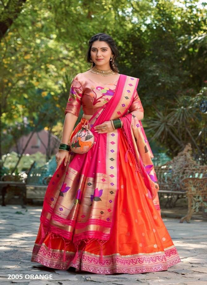 Rudrani By LNB Jacquard Silk Printed Lehenga Choli Exporters In India