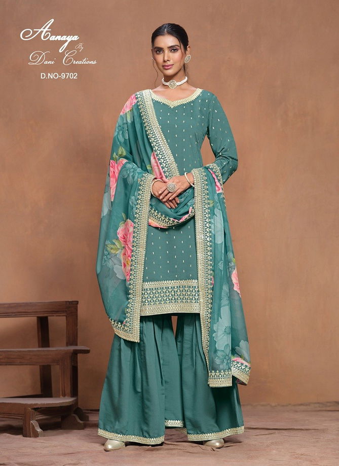 Aanaya Vol 197 By Twisha Roman Silk Sharara Suit Wholesale Price In Surat