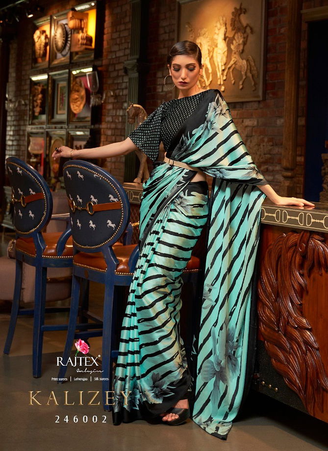 Kalizey By Rajtex Printed Japan Crepe Saree Suppliers In India