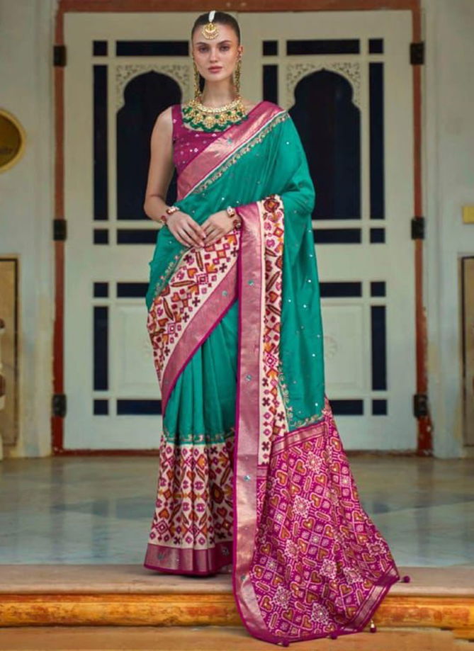 Aari Patola Printed Ethnic Wear Wholesale Saree Collection