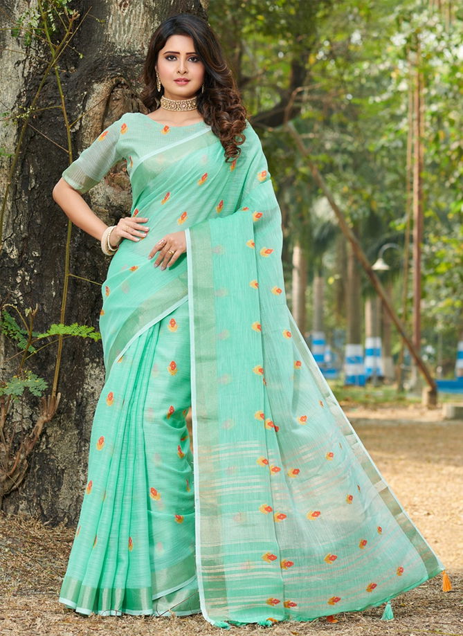 Anandi By Sangam 10038 To 10043 Printed Sarees Catalog