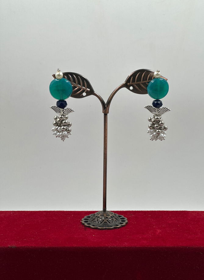 Sea Green Colour Festive Wear 866 To 875 Earrings Catalog 869