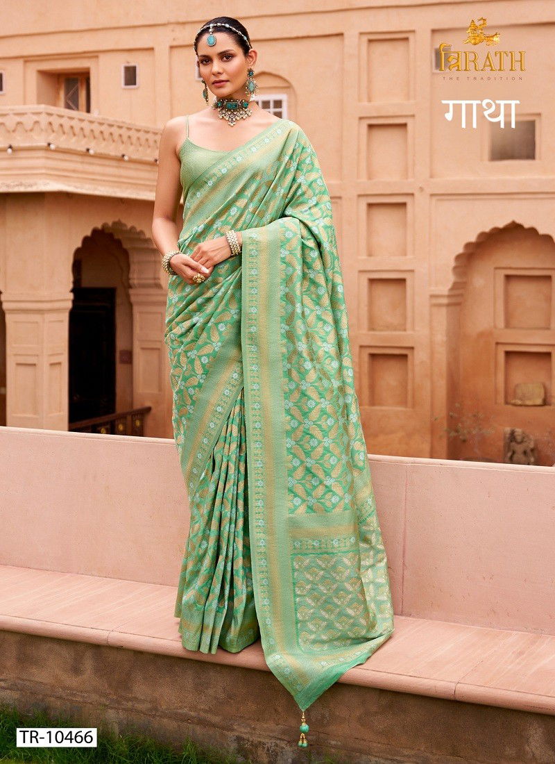 Gatha By Trirath Banarasi Silk Wedding Wear Saree Exporters In India