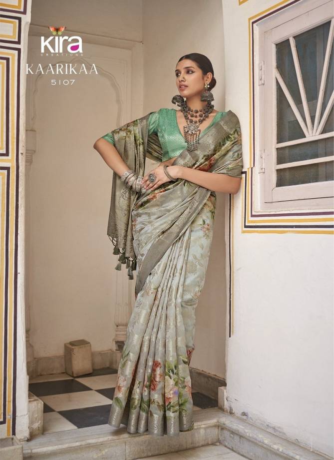 Kaarika By Kira Soft Cotton Silk Printed Saree Orders In India