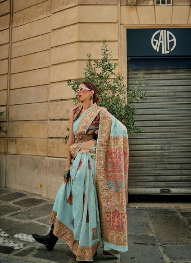 Khadija Silk By Rajtex Silk Kashmiri Pallu Designer Saree Catalog