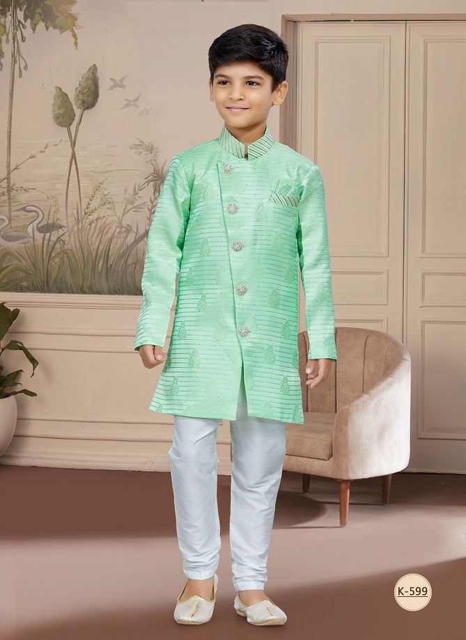 Kids Vol 4 Boys Wear Kurta Pajama And Indo Western Catalog