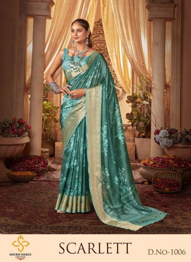 Scarlett By Shubh Shree Tussar Silk Designer Saree Catalog