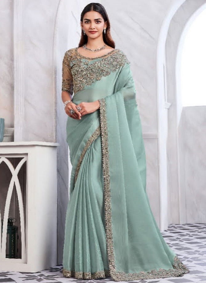 Silver Screen Vol 19 By Tfh Heavy Designer Party Wear Sarees Wholesale Suppliers In India