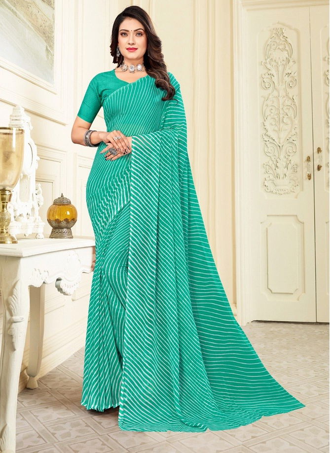 Sea Green Colour Star Chiffon Vol 113 By Ruchi Chiffon Saree Catalog 21310 A