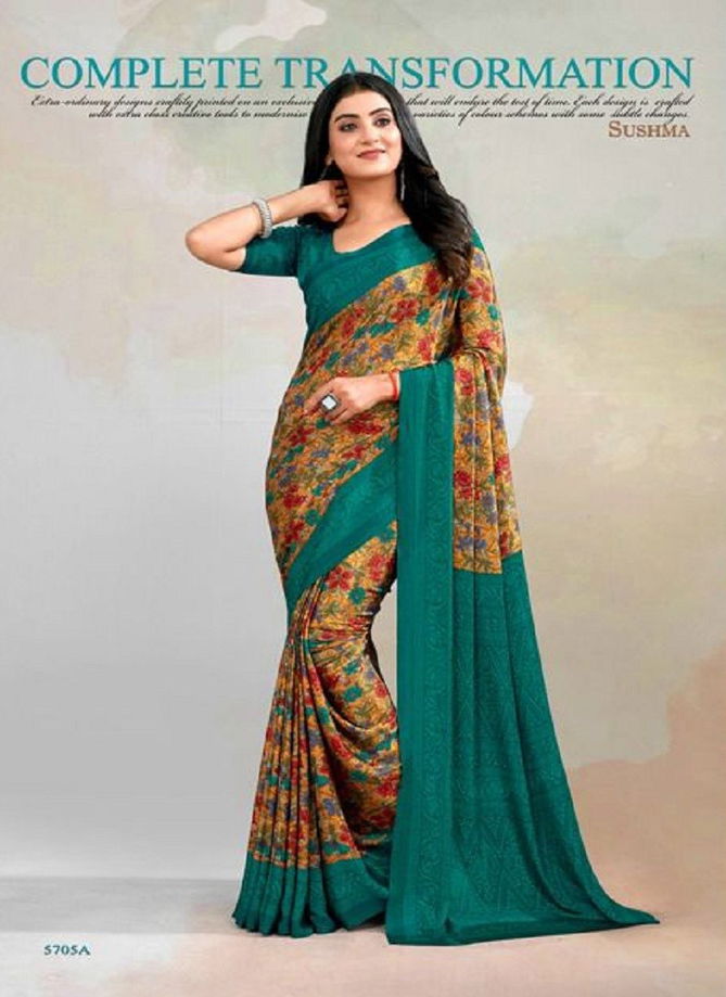 Sushma Set 57 Daily Wear Printed Saree Catalog