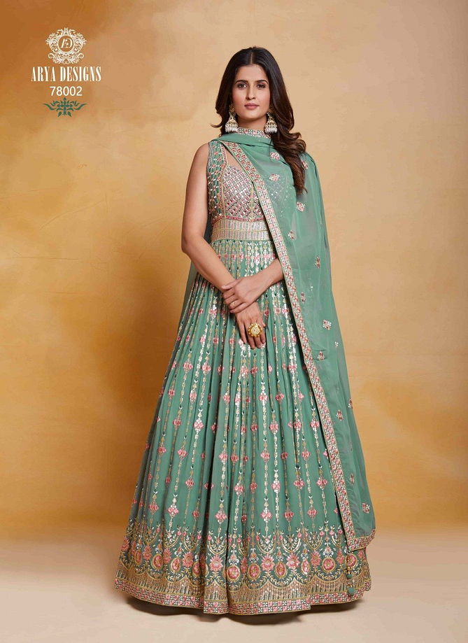 Sea Green Colour Zoya Vol 4 By Arya Designs Gown Catalog 78002