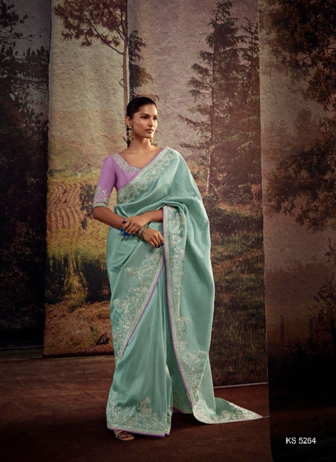 Sea Green Kajal Vol 13 By Kimora Designer Saree Catalog 5264