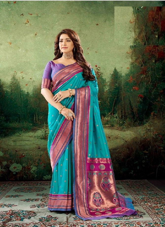 Kiya Paithani Silk By Rajpath Silk Saree Catalog