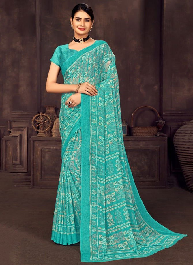 Ruchi Star Chiffon 73 Edition Regular Wear Wholesale Printed Sarees