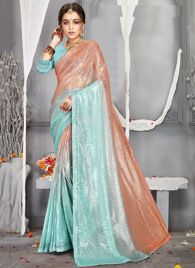 Rudra Designer Party Wear Sarees Catalog