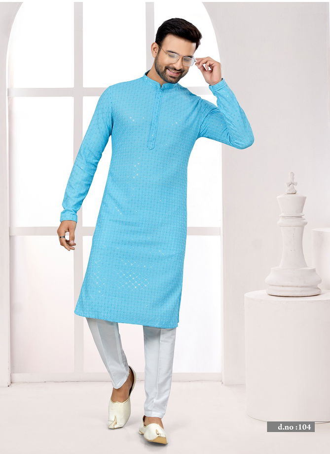 Function wear Lukhnavi Mens Kurta Pajama Catalog