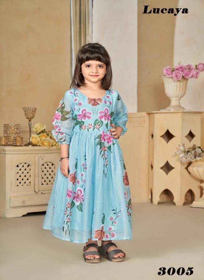 Jenny vol 3 By Lucaya 3001 To 3006 Kids Printed Girls Frock Wholesale Shop In Surat