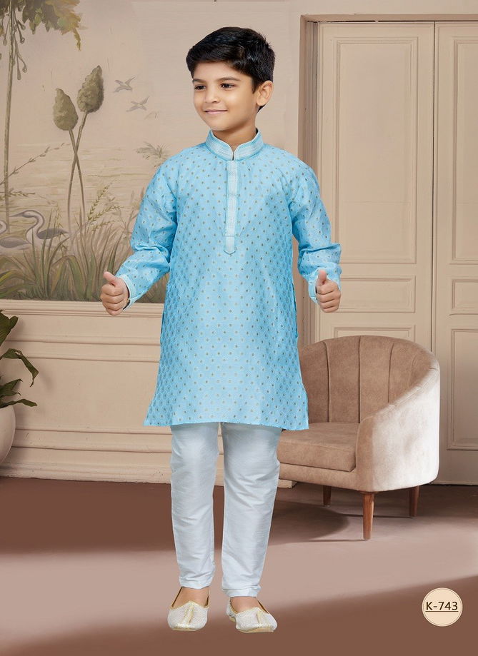 Kids Vol 4 Boys Wear Kurta Pajama And Indo Western Catalog