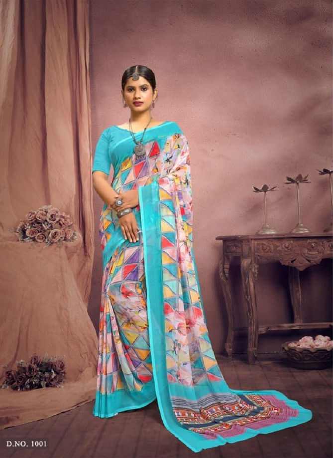 Lavanya By Mahamani Creation Printed New Exclusive Daily Wear Saree Suppliers In India