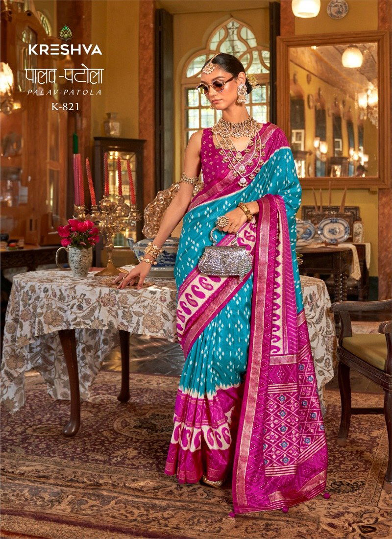 Palav Patola By Kreshva Pv Silk Designer Saree Suppliers In India