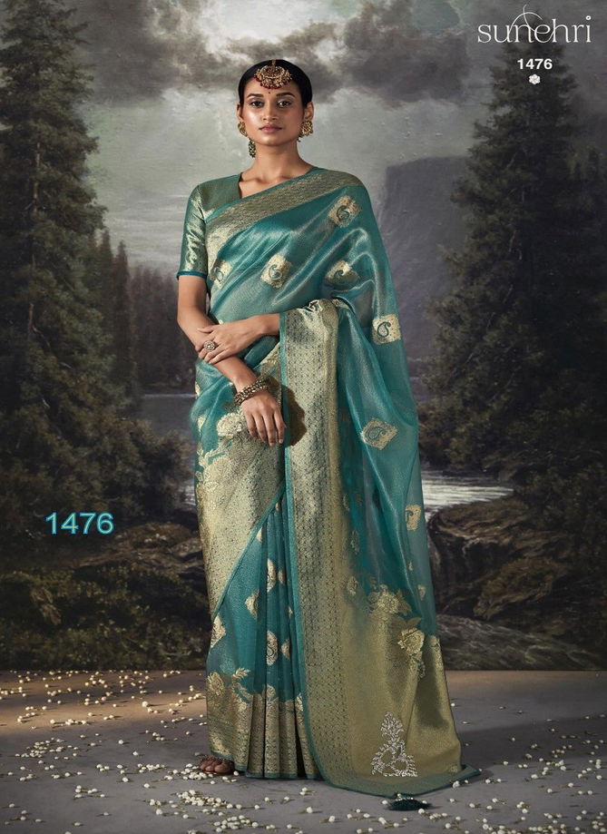 RaatRani By Kimora Organza Banarasi Designer Saree Catalog