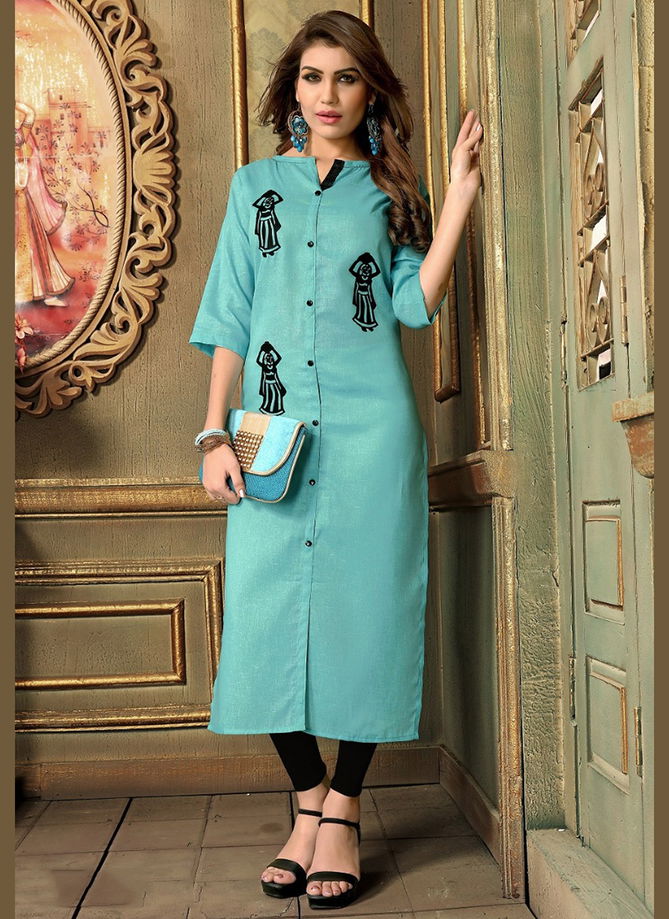 Khadi Cotton Straight Cut Long Kurtis Collection